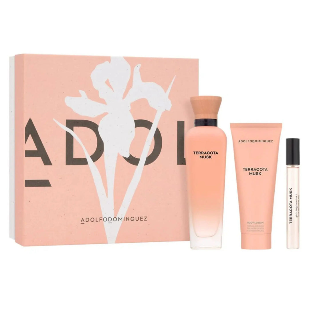Terracota Musk 3-Piece Set By Adolfo Dominguez For Women 4.1oz EDP Spray