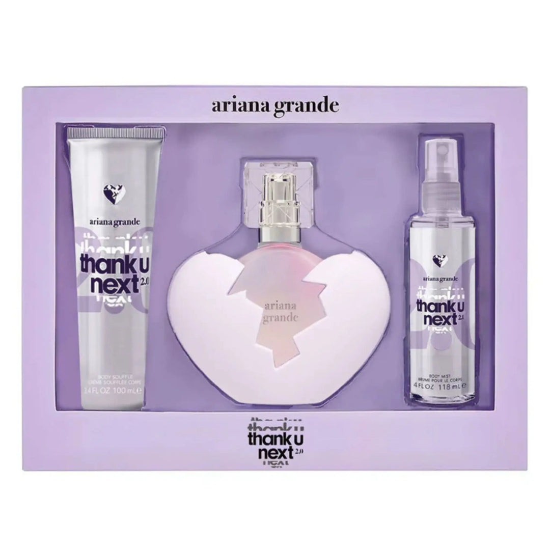 Thank U Next 2.0 3-Piece Set By Ariana Grande For Women 3.4oz EDP Spray