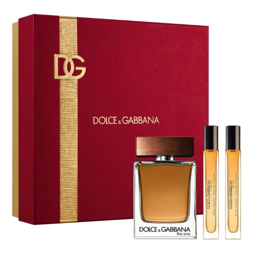 The One 3-Piece Set By Dolce &amp; Gabbana For Men 3.3oz EDT Spray