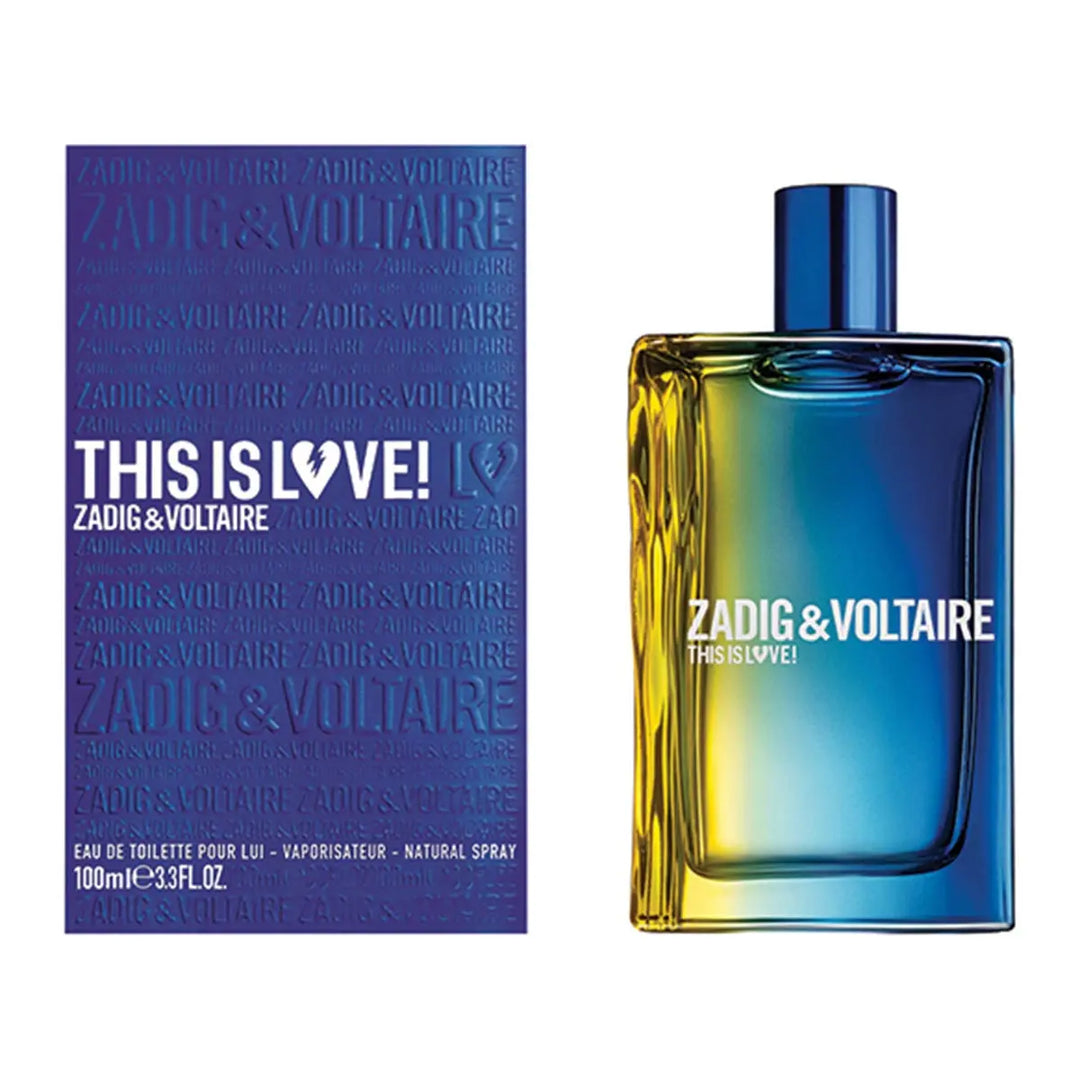 This Is Love By Zadig &amp; Voltaire For Men 3.3oz EDT Spray