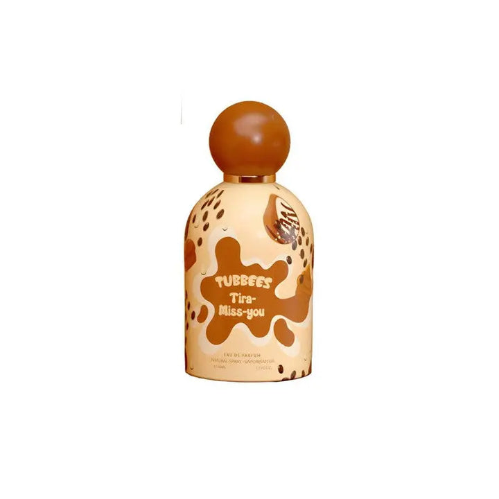 Close-up of Tira Miss You by Tubbees Eau de Parfum bottle