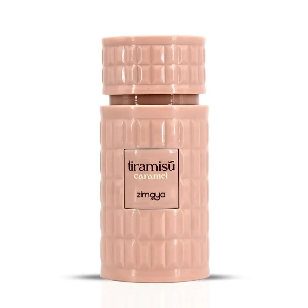 Tiramisu Caramel by Zimaya EDP bottle close-up