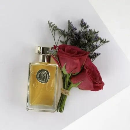 Elegant woman wearing Touch By Fred Hayman perfum