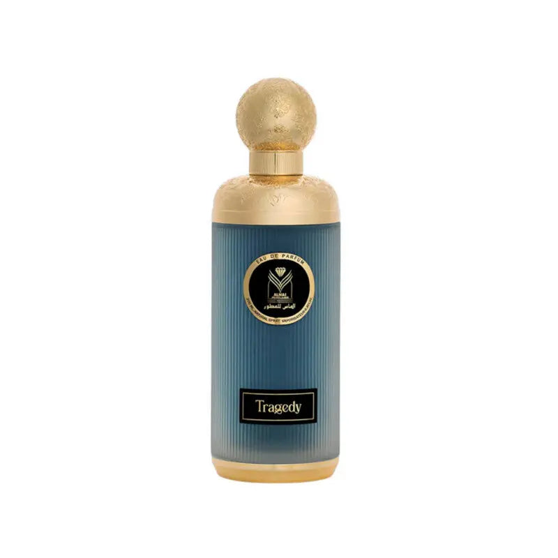 Almas Tragedy EDP bottle close-up detail