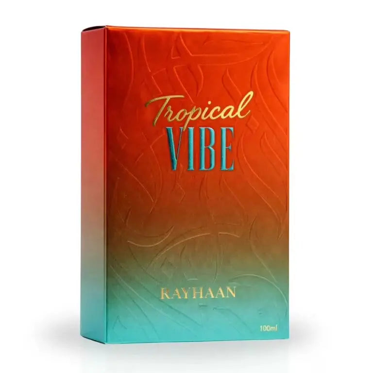 Tropical Vibe by Rayhaan original 3.4oz Eau de Parfum box
