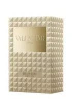 A clean product shot of the gold-studded Valentino Uomo Born in Roma The Gold 3.4 oz box on a white background.