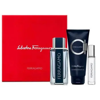 Uomo By Salvatore Ferragamo For Men 3pc Gift Set - perfumesandrea