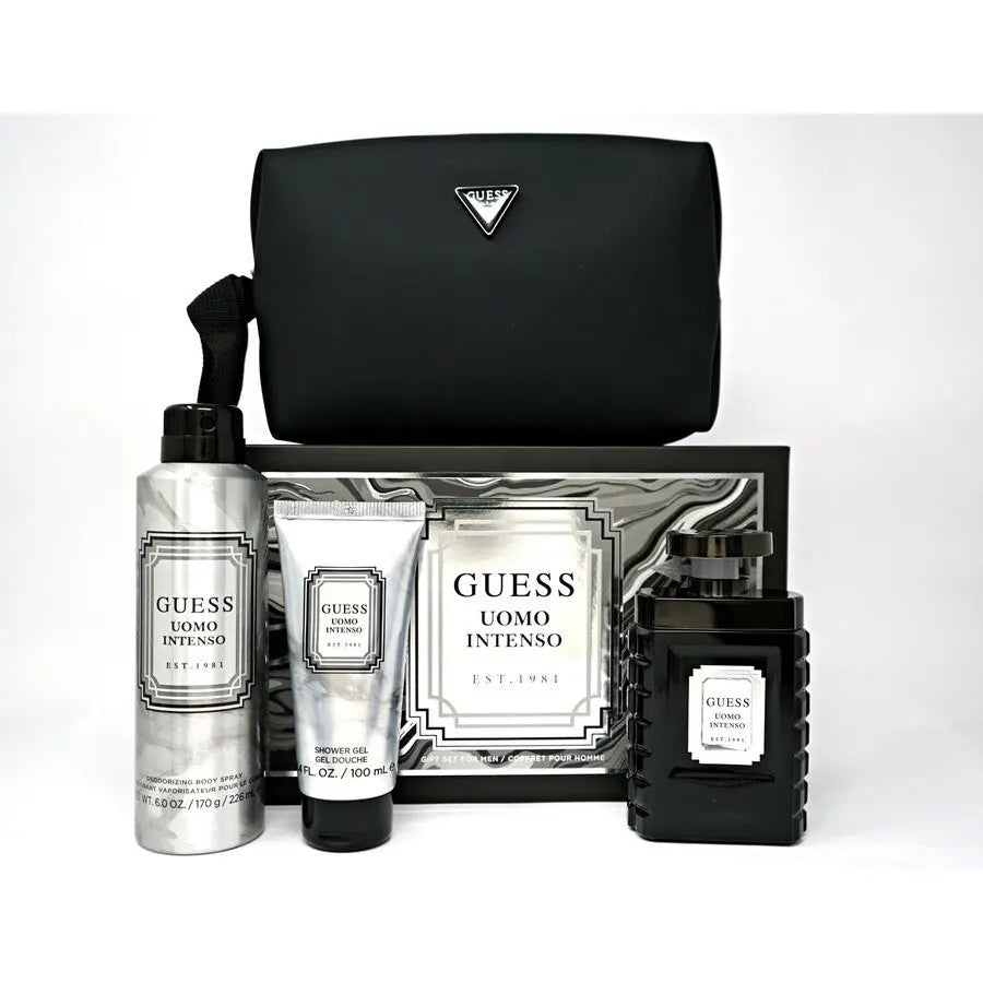Uomo Intenso 4-Piece Set By Guess For Men 3.4oz EDP Spray
