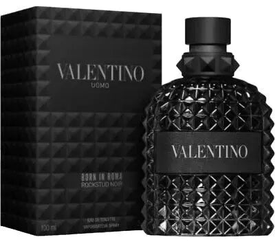 Valentino Uomo Born in Roma Rockstud Noir By Valentino For Men 3.4oz EDT Spray Valentino