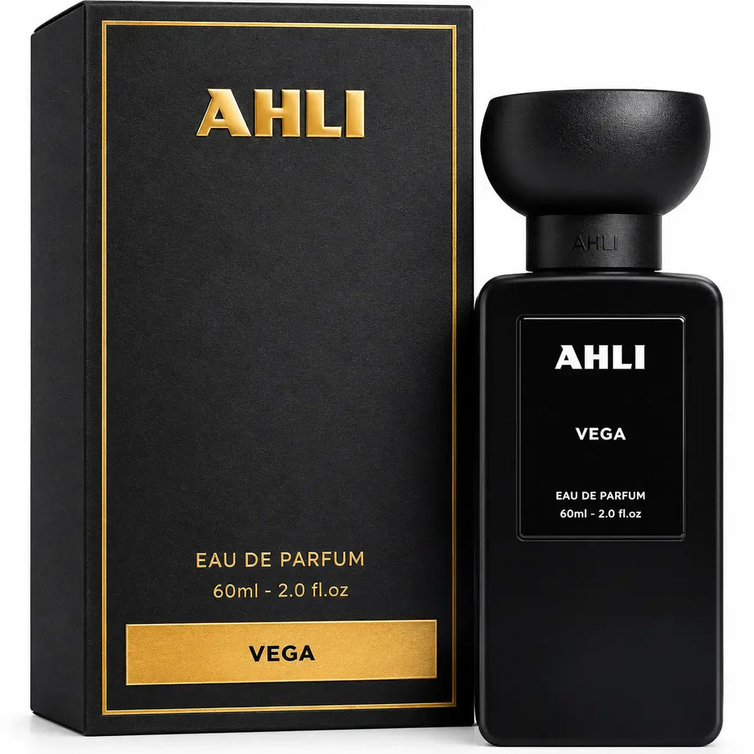 Vega by Ahli Unisex 2.0oz EDP perfume bottle and original packaging