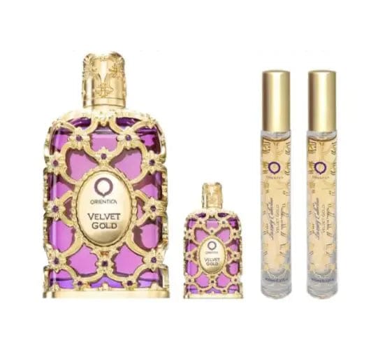Velvet Gold By Orientica Unisex EDP (4pc Gift Set) Orientica