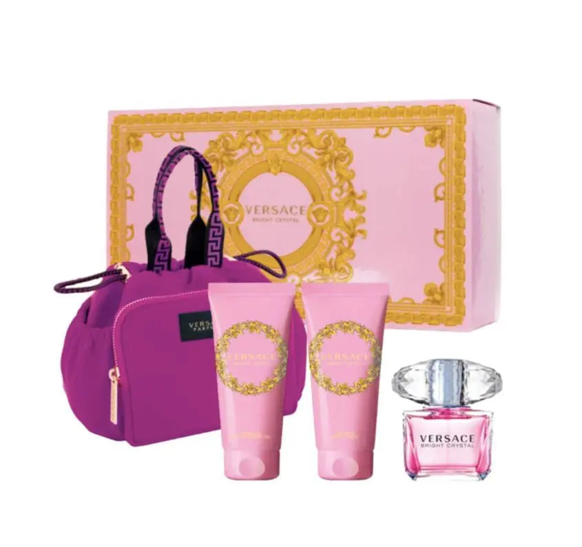 Versace Bright Crystal Eau De Toilette 4pc Gift Set For Women - perfumesandrea