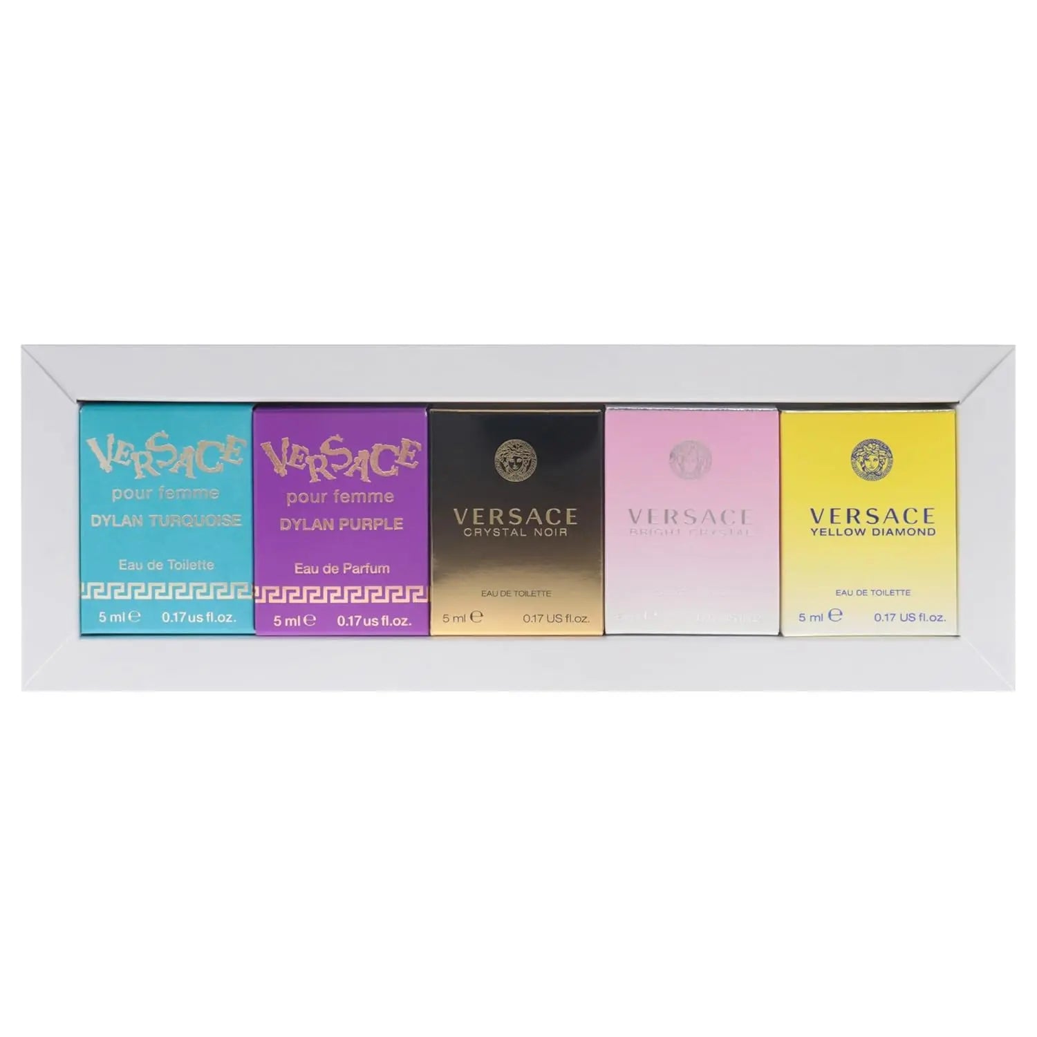 Versace Miniatures Women 5pc EDT set perfume collection