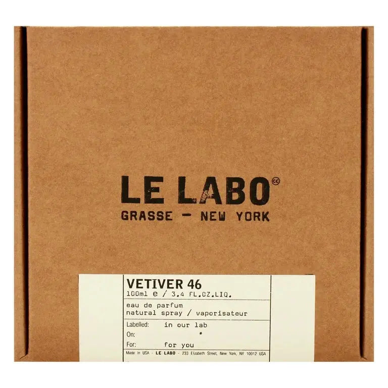 Vetiver 46 By Le Labo For Unisex 3.4oz EDP Spray Le Labo