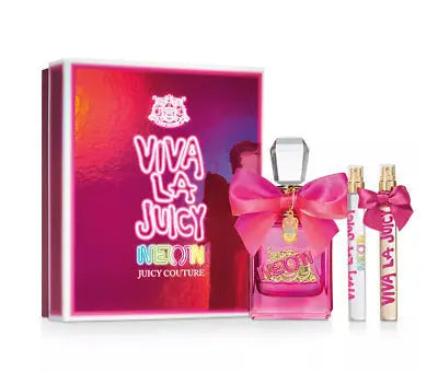 Viva La Juicy Neon 3-Piece Set By Juicy Couture For Women 3.4oz EDP Spray