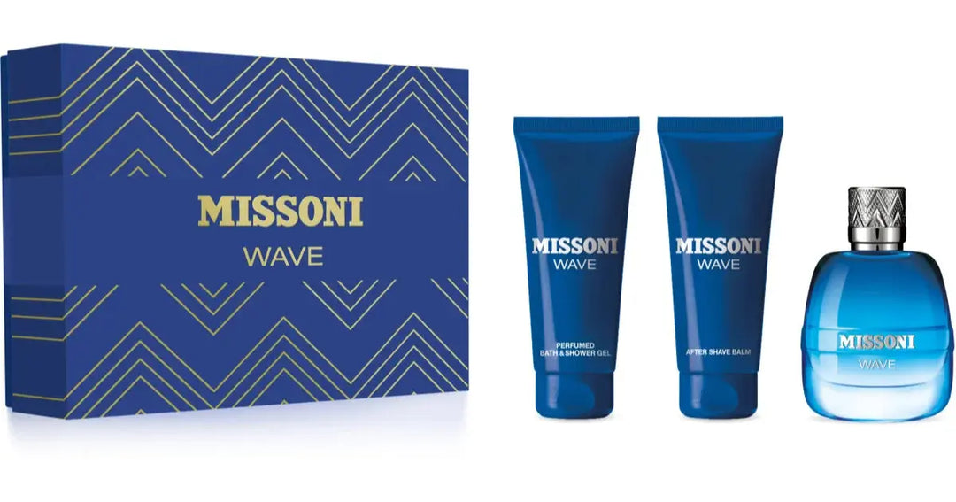 Wave 3-Piece Set By Missoni For Men 3.4oz EDT Spray