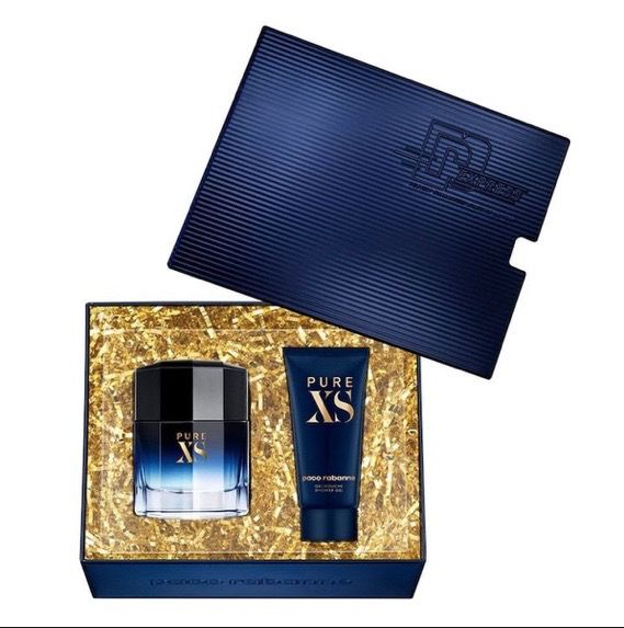 Pure XS By Paco Rabanne (2pc Gift Set) For Men 3.4 oz EDT Spray + Shower Gel