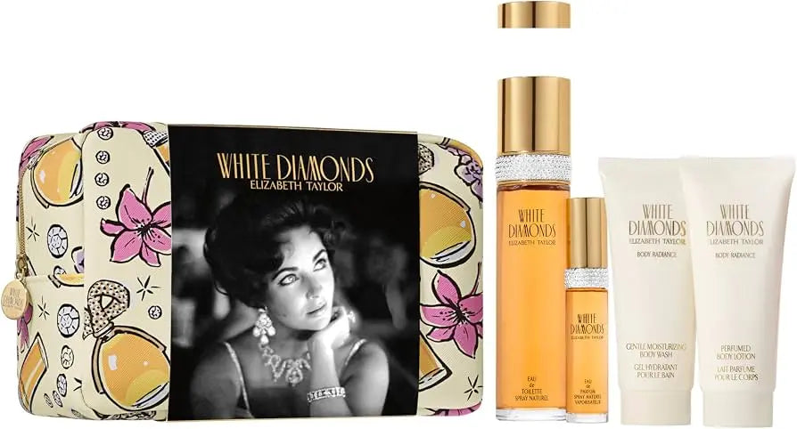 Elizabeth Taylor White Diamond 4-Piece Set 3.3oz Women EDT Spray by Elizabeth Taylor