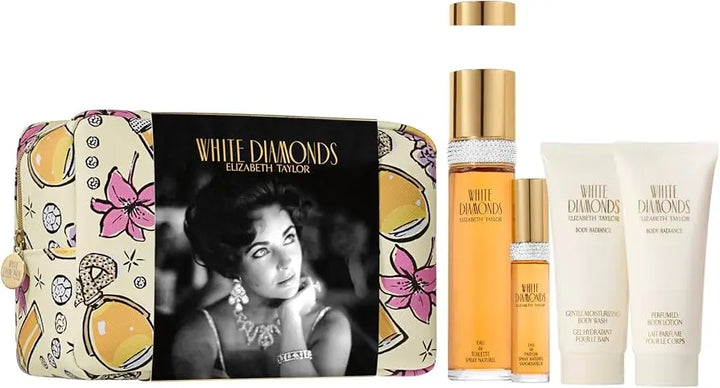 Elizabeth Taylor White Diamond 4-Piece Set 3.3oz Women EDT Spray by Elizabeth Taylor
