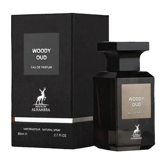 Woody Oud By Maison Alhambra For Men 2.7oz EDP Spray - perfumesandrea