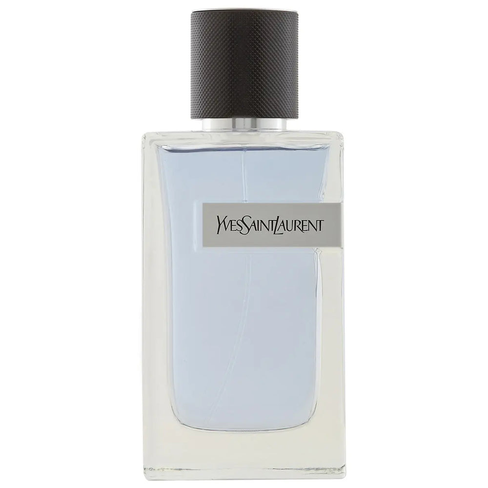 Close-up of Y Yves Saint Laurent Eau de Toilette bottle