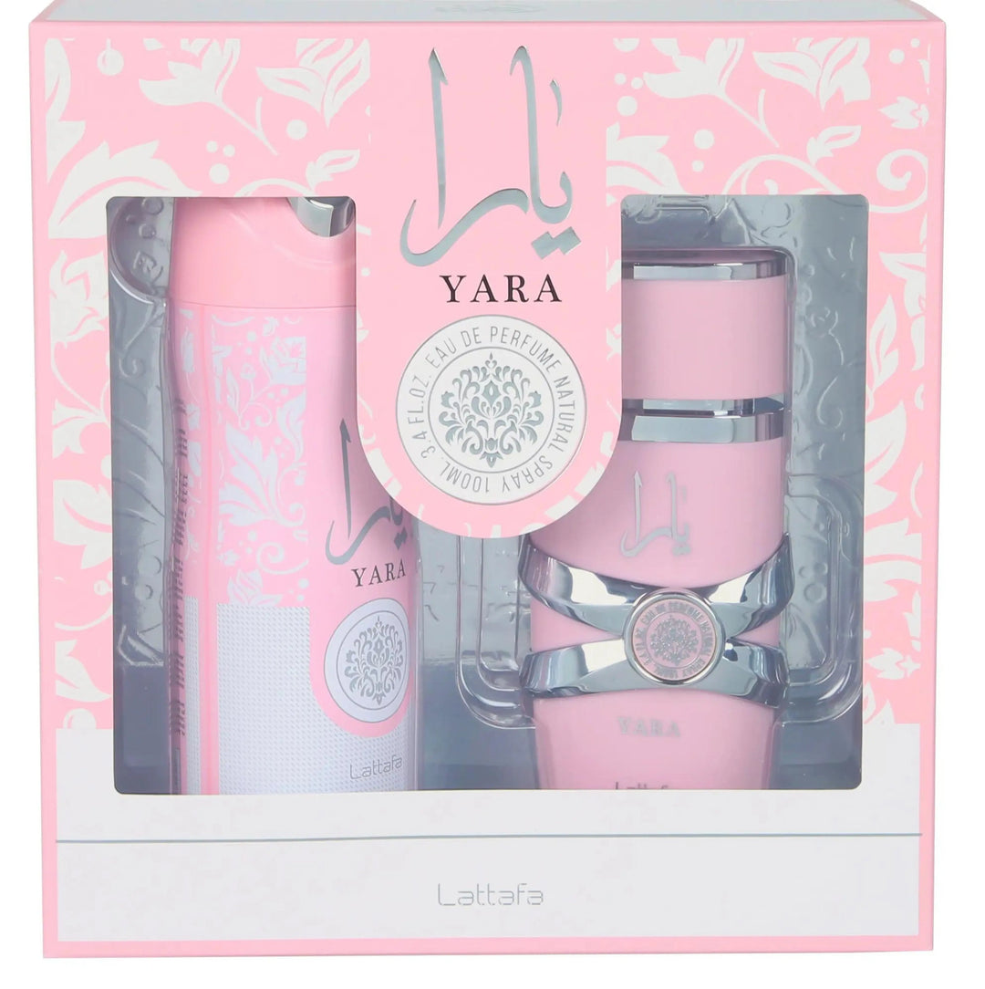 Yara 2-Piece Set By Lattafa 3.4oz For Women EDP Spray