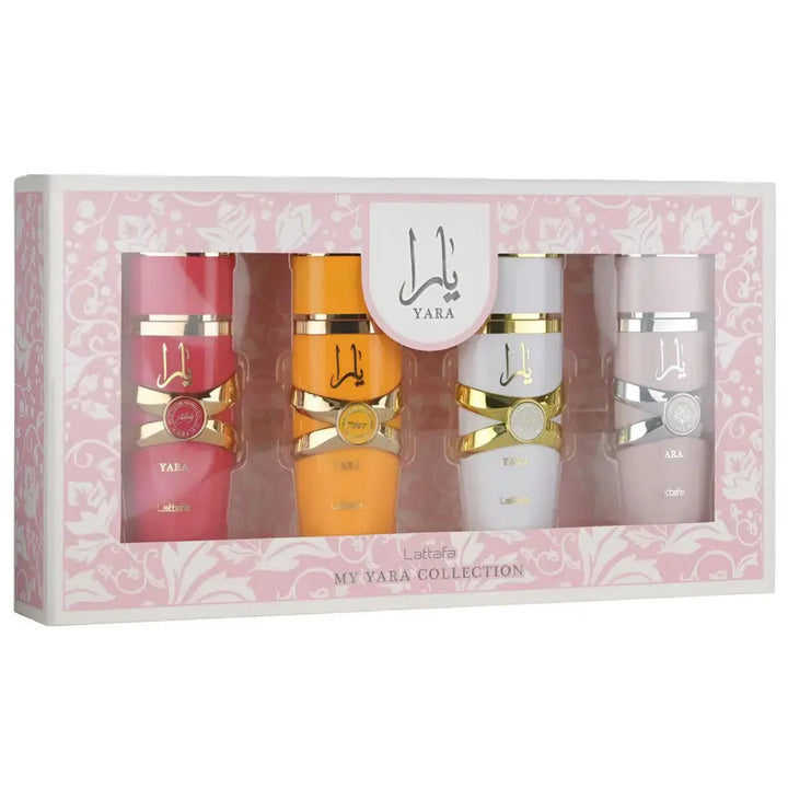 Yara Collection By Lattafa For Women 4Pcs Set EDP Spray Lattafa