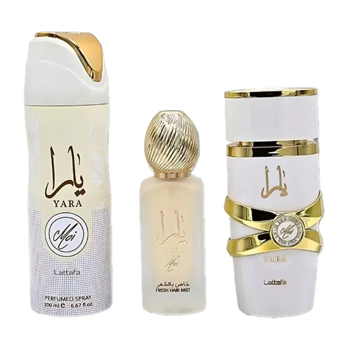 Yara Moi By Lattafa For Women EDT Spray (3pc Git Set)