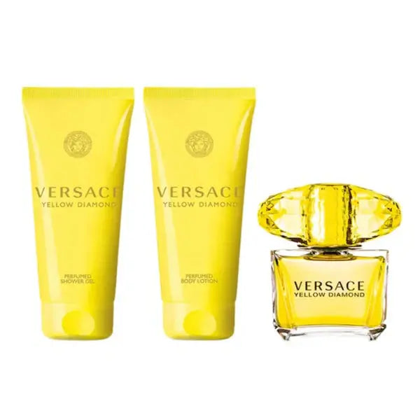 Yellow Diamond By Versace For Women 4Pcs Set EDT Spray Versace