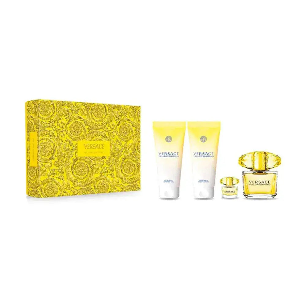 Yellow Diamond by Versace - For Women 4Pcs Gift Set EDT