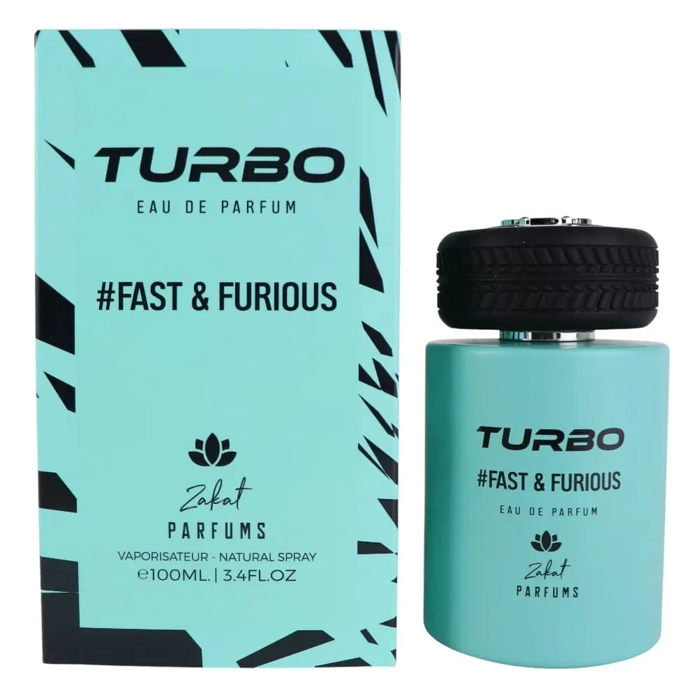 Zakat Turbo Fast &amp; Furious By Zoghbi 3.4oz For Men EDP Spray