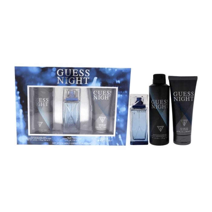 Guess Night By Guess - For Men 3Pcs Gift Set EDT Spray