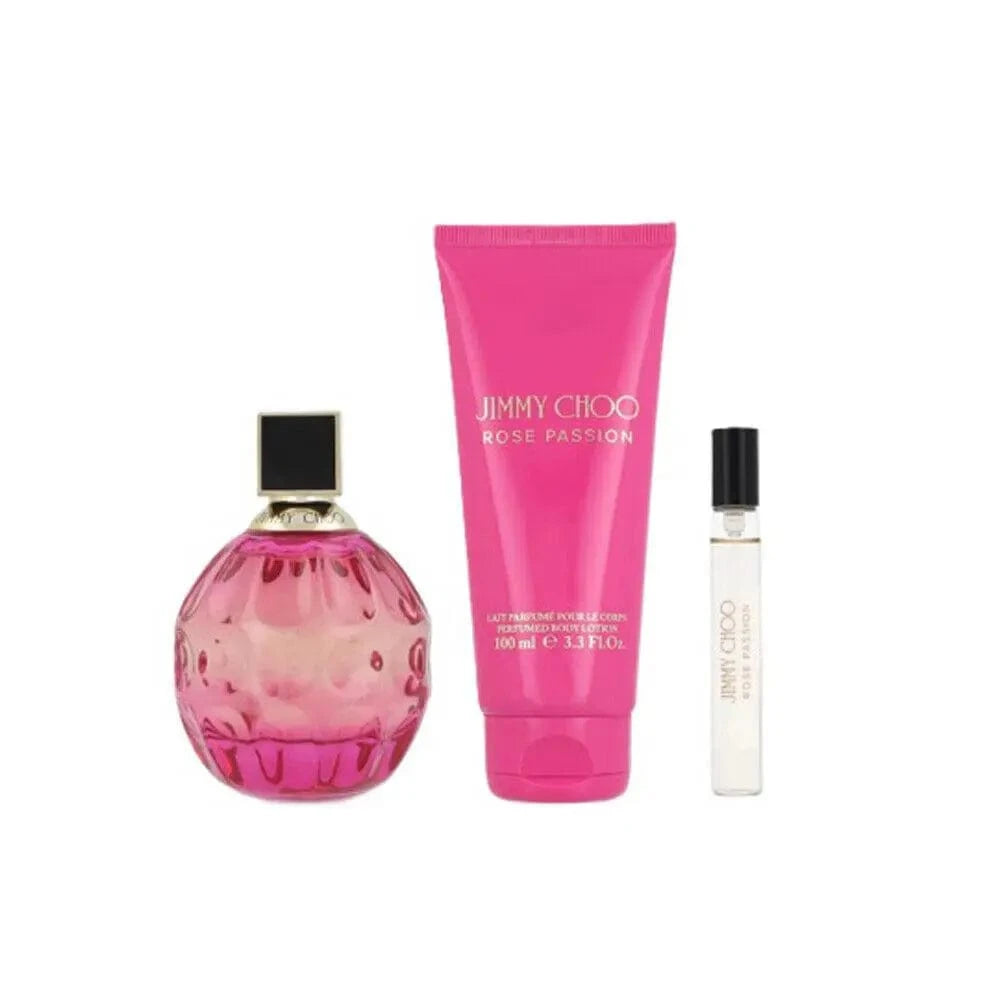 Rose Passion By Jimmy Choo Women’s Eau de Parfum 3Pcs Set