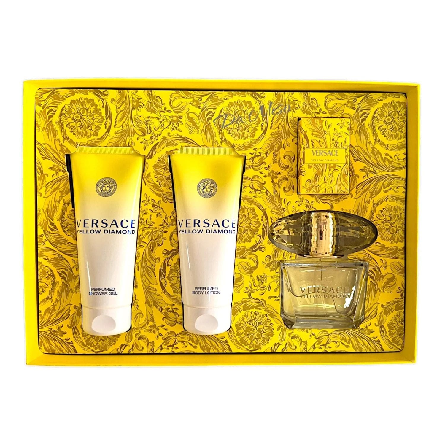 Yellow Diamond by Versace - For Women 4Pcs Gift Set EDT