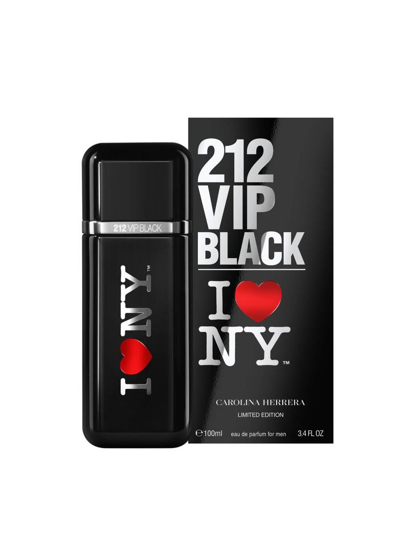 212 Vip Black I Love New York By Carolina Herrera For Men 3.4 oz EDP Spray
