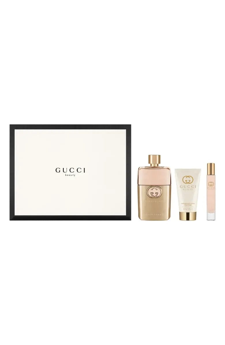 Gucci Guilty Pour Femme Set 3 Piece W 3.0 oz EDP Spray - perfumesandrea