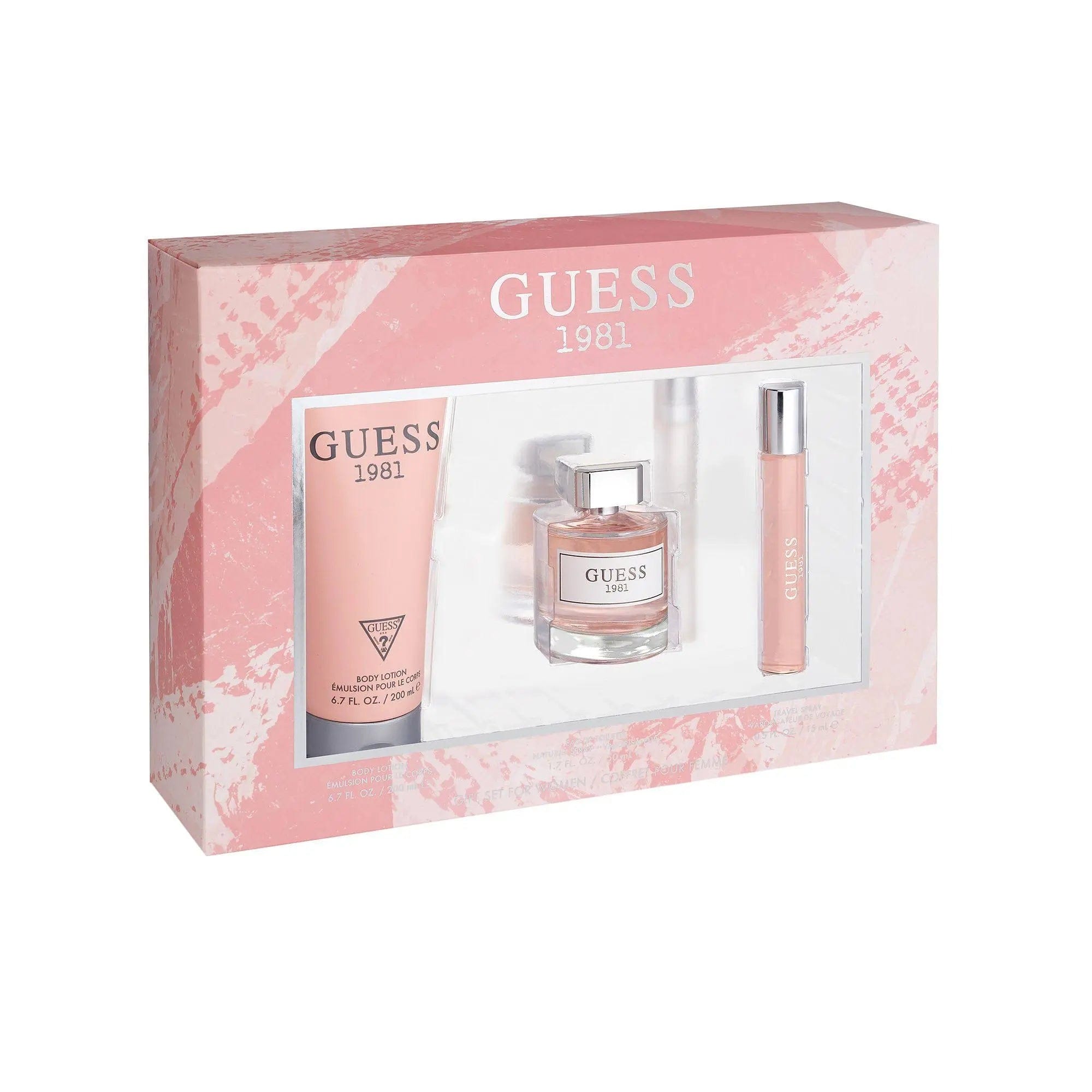 Guess 1981 Set 3p 3.4 oz W EDT Spray perfumesandrea