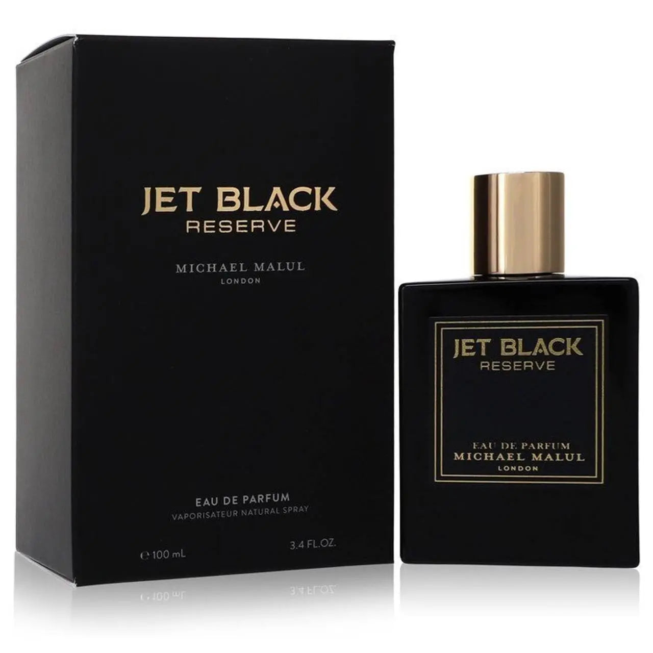 Jet Black Reserve by Michael Malul For Men 3.4 oz EDP Spray - perfumesandrea