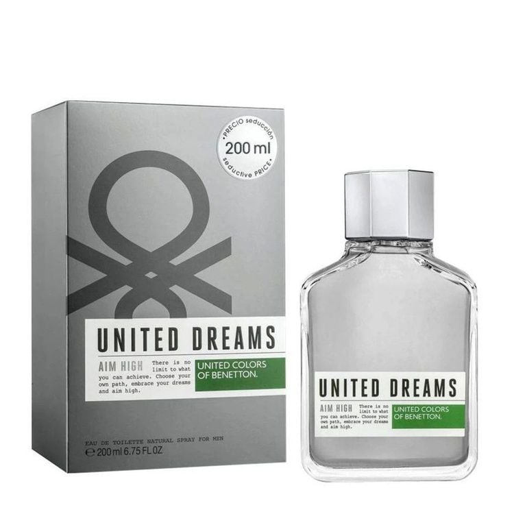 United Dreams Aim High By Benetton For Men 6.7 oz EDT Spray